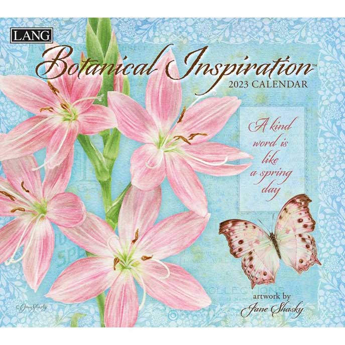 Botanical Inspirations Wall Calendar 2023 | Gift Flowers Plants