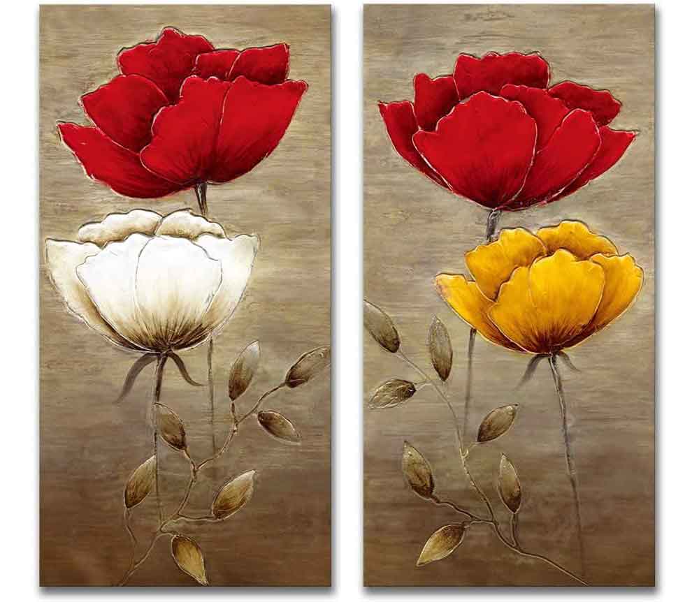 Set of Botanical Art Prints | Abstract Poppy Art Prints