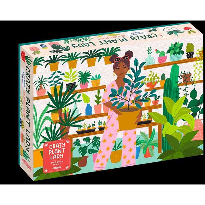Crazy Plant Lady 1000 Piece Puzzle | Plant Flower Botanical Gifts