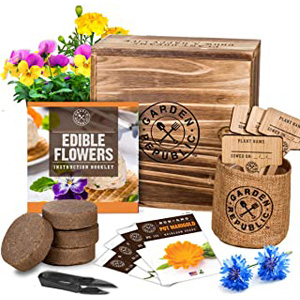 Buy Flower Seeds | Gardening Growing Seed Starting Kit Edible Flowers