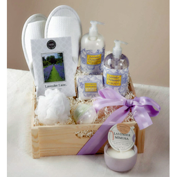 Lavender Themed Gift Basket | Plants Flowers Delivered