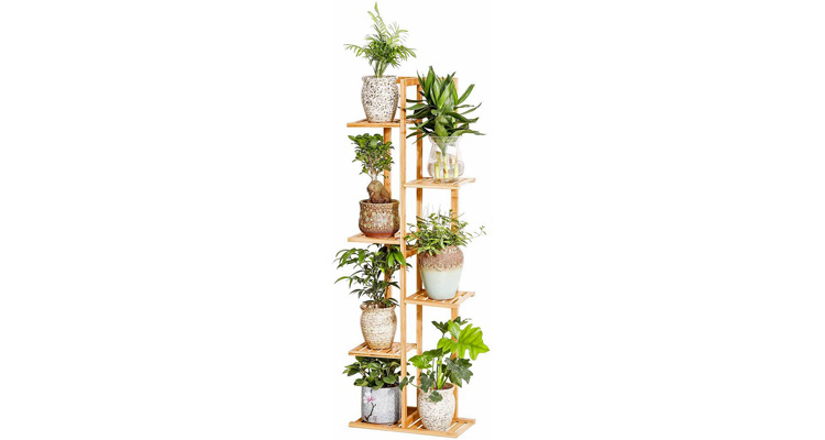 Pretty multi-tiered plant shelf to display your beautiful, indoor plants